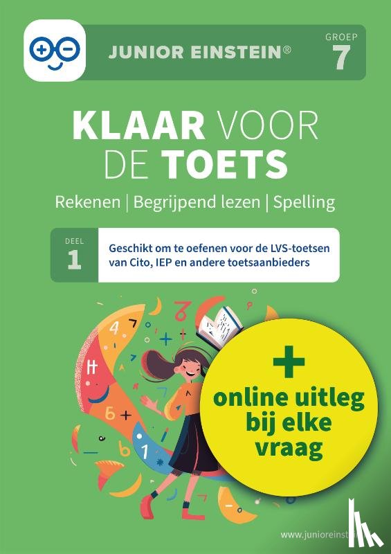  - Klaar voor de toets - Groep 7 | Rekenen | Begrijpend lezen | Spelling - Deel 1