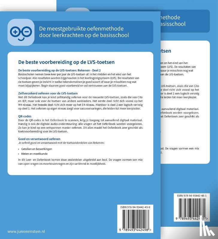  - Rekenen voor de LVS-toetsen set - Deel 1 en 2 - Groep 4 + Online video-uitleg