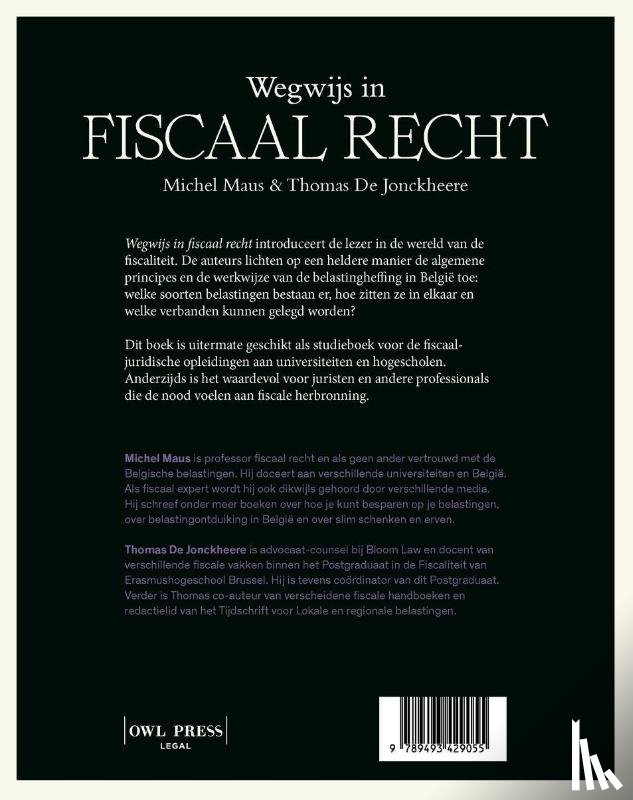 Maus, Michel, Jonckheere, Thomas De - Wegwijs in fiscaal recht