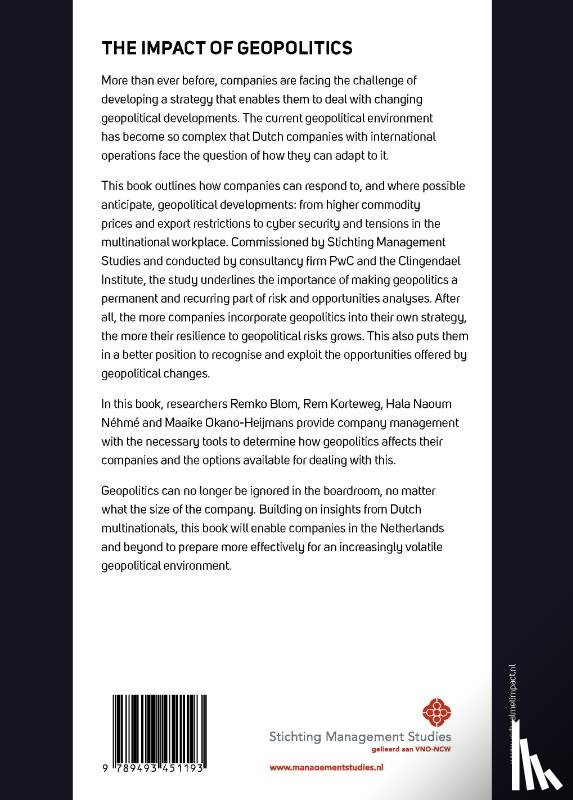 Blom, Remko, Korteweg, Rem, Naoum Néhmé, Hala, Okano-Heijmans, Maaike - The Impact of Geopolitics