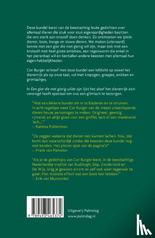 Burger, Cor - De gier die niet gierig wilde zijn