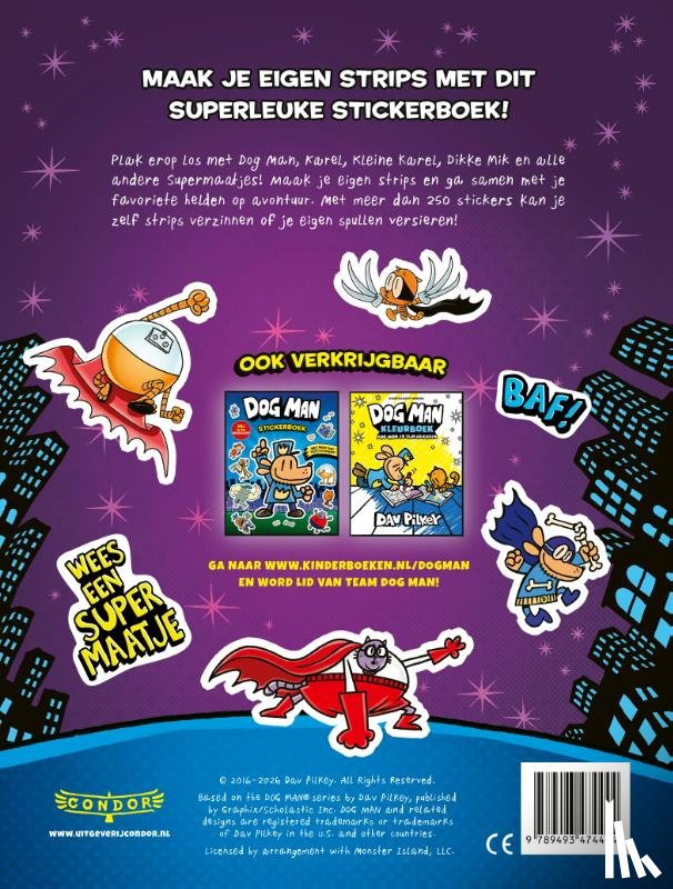 Pilkey, Dav - Dog Man supermaatjes stickerboek