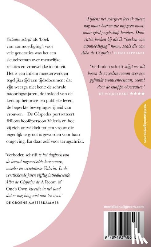 Céspedes, Alba de - Verboden schrift