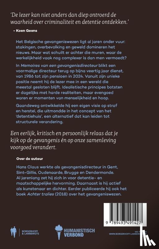 Claus, Hans - Memoires van een gevangenisdirecteur