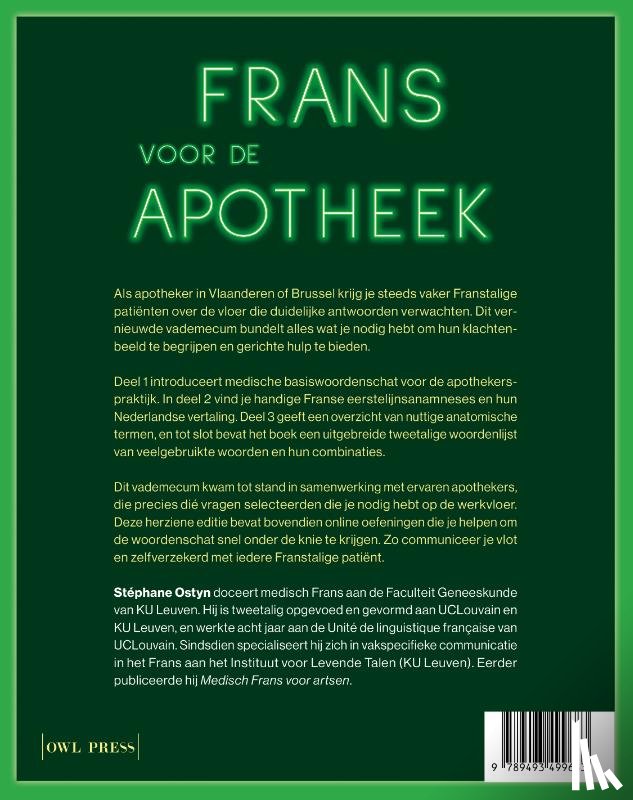 Ostyn, Stéphane - Frans voor de apotheek