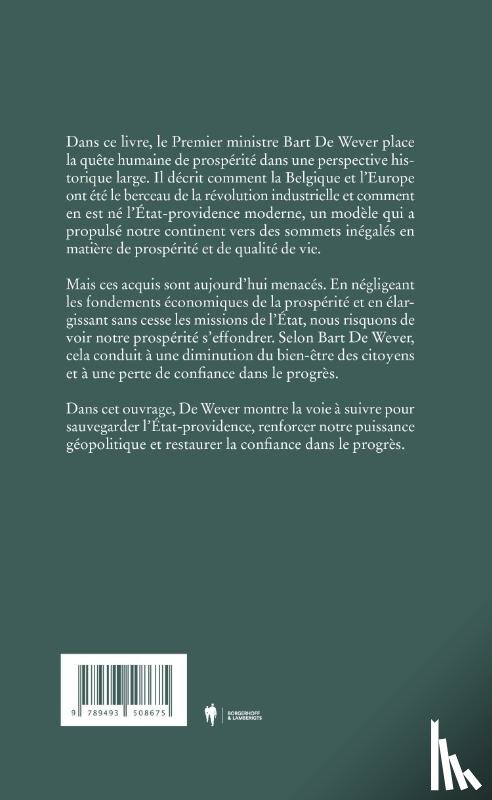 De Wever, Bart - Prospérité