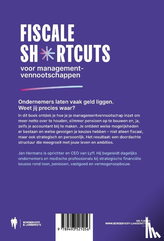 Hermans, Jan - Fiscale shortcuts voor managementvennootschappen