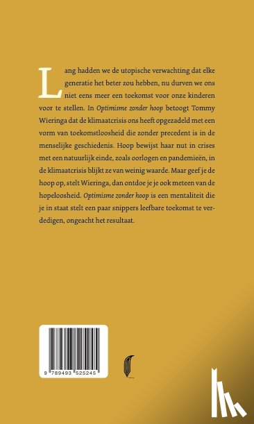Wieringa, Tommy - Optimisme zonder hoop