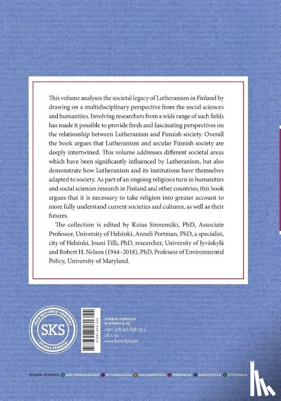 Sinnemaki, Kaius, Portman, Anneli, Tilli, Jouni - On the Legacy of Lutheranism in Finland