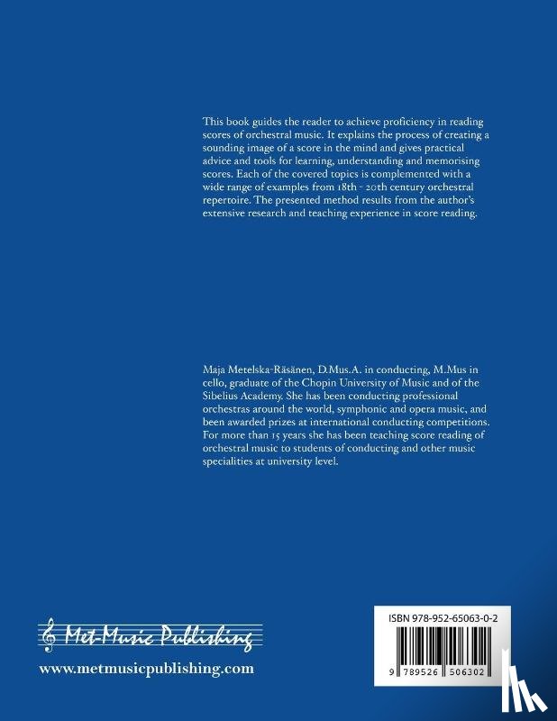 Metelska-Räsänen, Maja - Score Reading of Orchestral Music