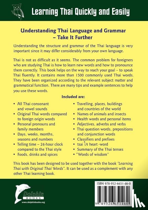 Manik, Dhyan - Understanding Thai Language and Grammar