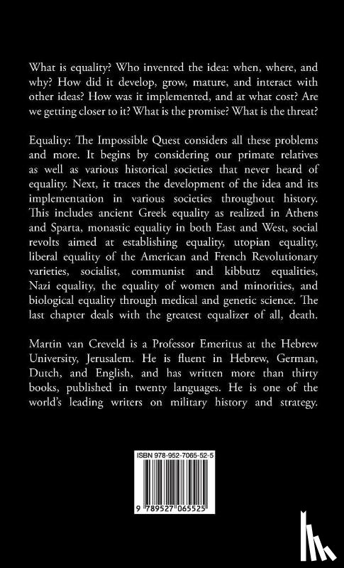 Van Creveld, Professor Martin (Hebrew University of Jerusalem) - Equality