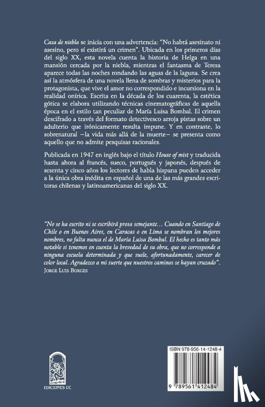 Bombal, María Luisa - Bombal, M: Casa de niebla
