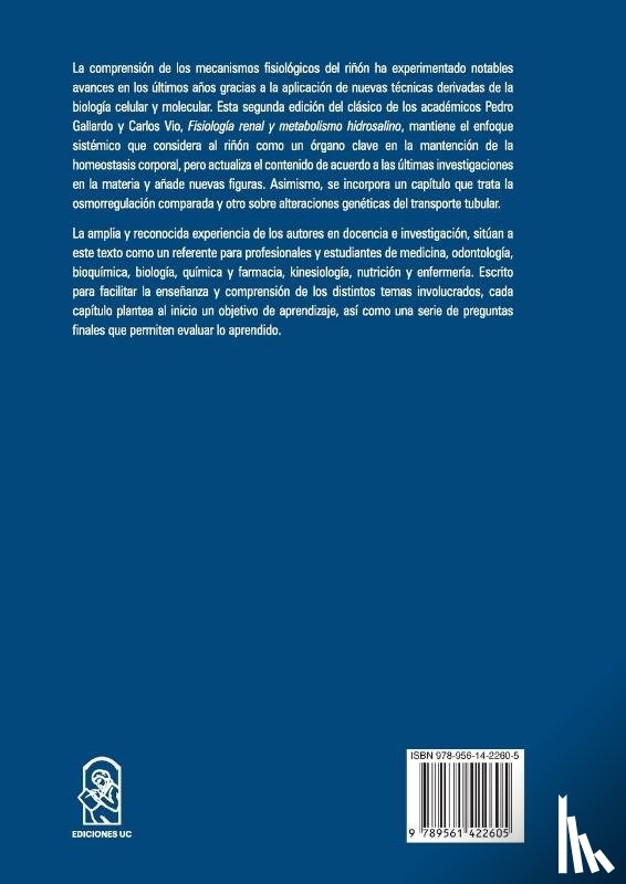 Gallardo Munizaga, Pedro - Gallardo Munizaga, P: Fisiología renal y metabolismo hidrosa