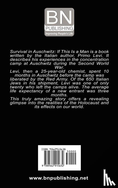 Primo Levi - Survival in Auschwitz