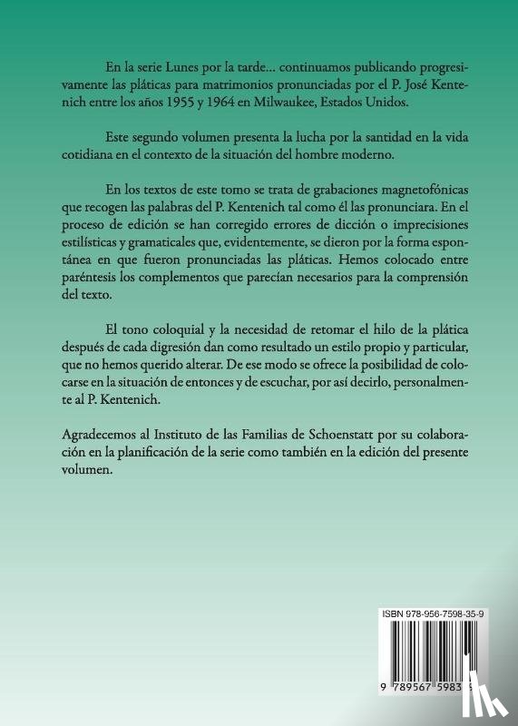Kentenich, Jos - Kentenich, J: Lunes por la tarde Tomo 2