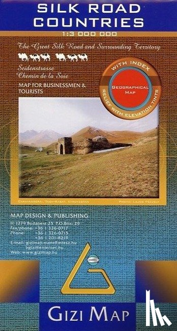  - Silk Road Countries geographical map