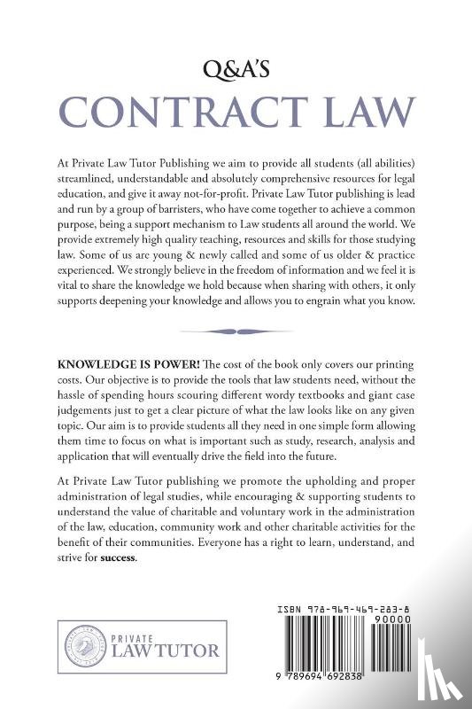 Private Law Tutor Publishing - Contract Law