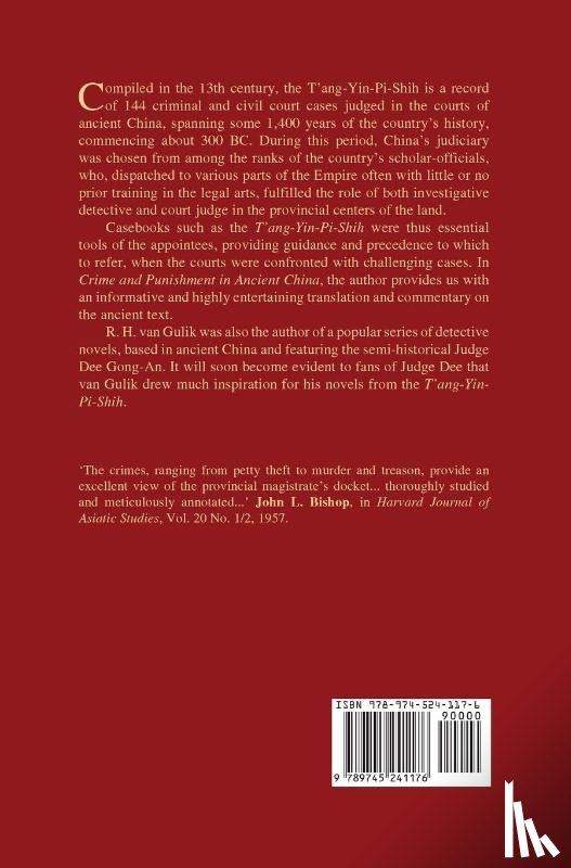  - Crime and Punishment in Ancient China