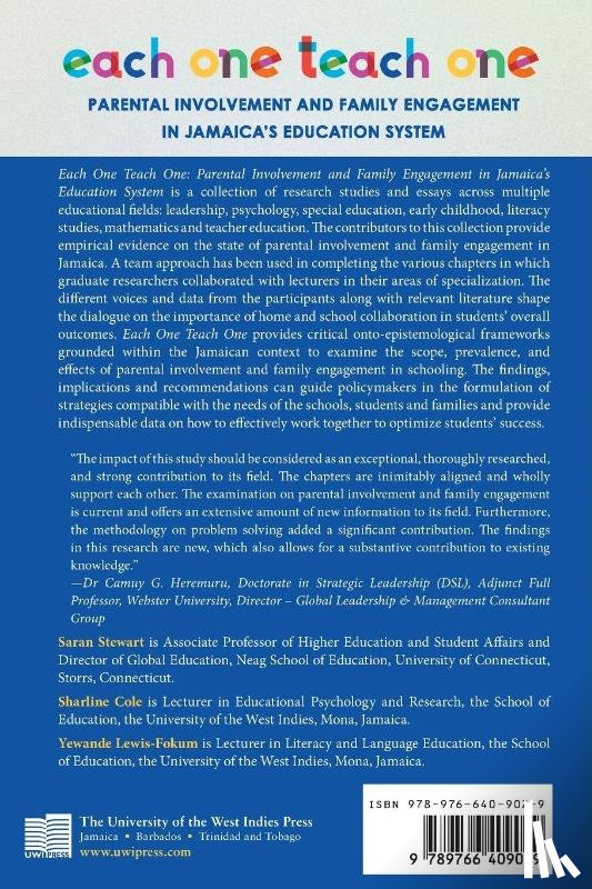  - Each One Teach One, Parental involvement and Family Engagement in Jamaica's Education System