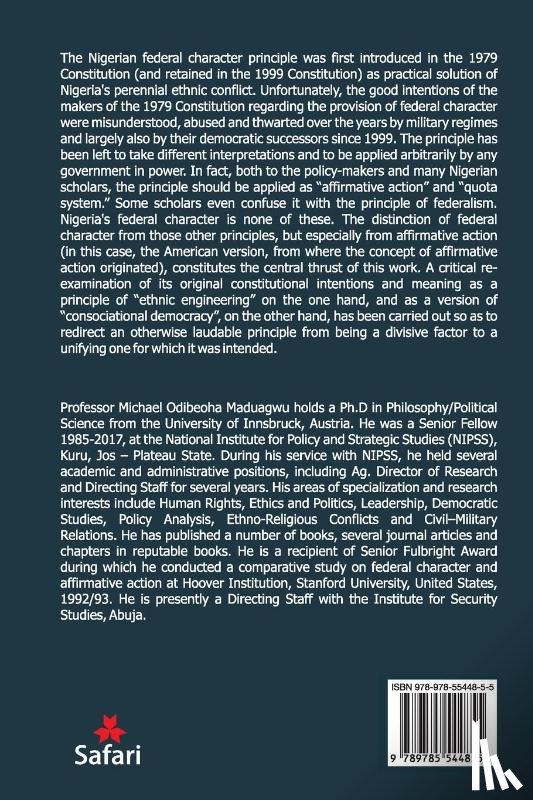 Maduagwu, Michael - Federal Character and Affirmative Action