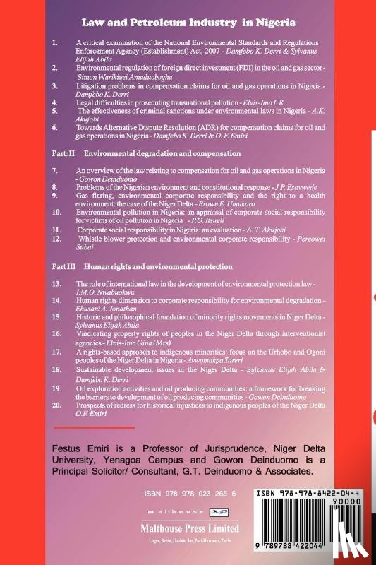  - Law and Petroleum Industry in Nigeria