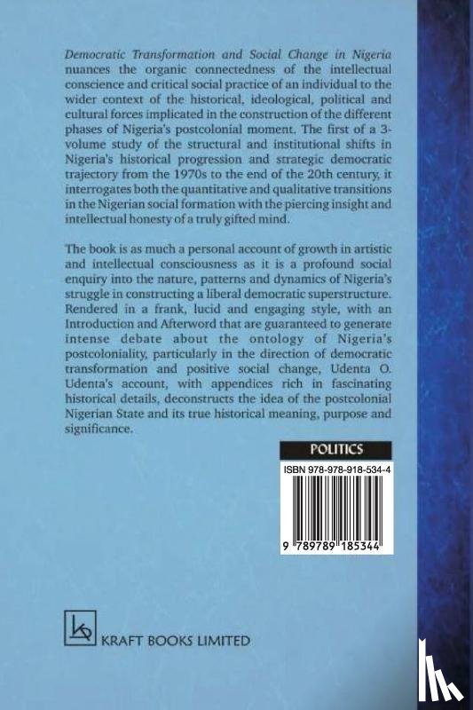 Udenta, Udenta O. - Democratic Transformation and Social Change in Nigeria