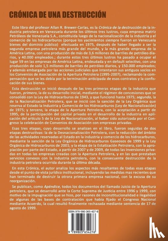 Brewer-Carias, Allan R - Cronica de Una Destruccion