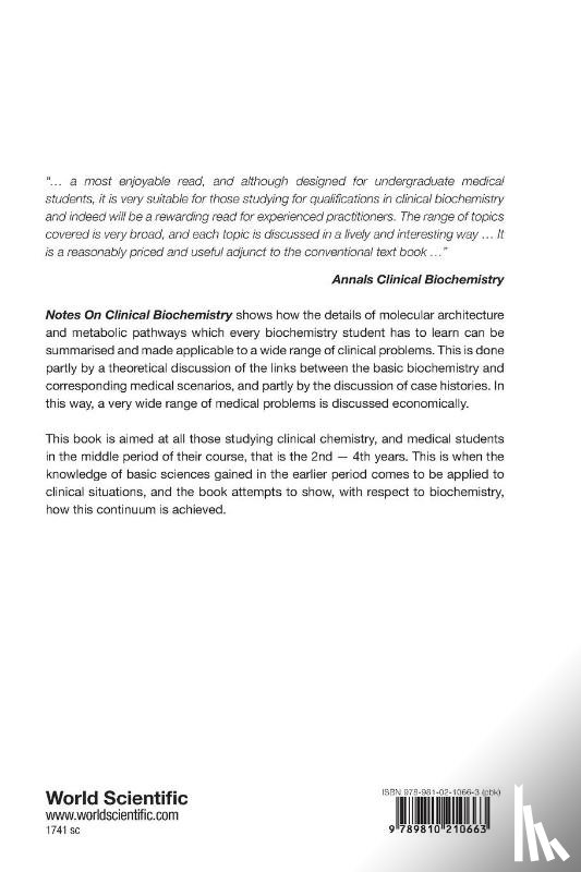 Candlish, John K (.), Crook, Martin (.) - Notes On Clinical Biochemistry