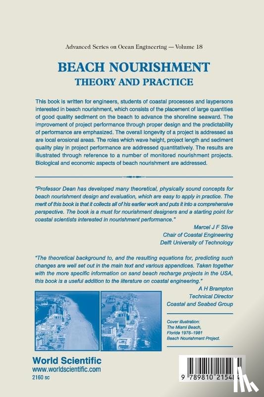 Dean, Robert G (Univ Of Florida - Beach Nourishment: Theory And Practice