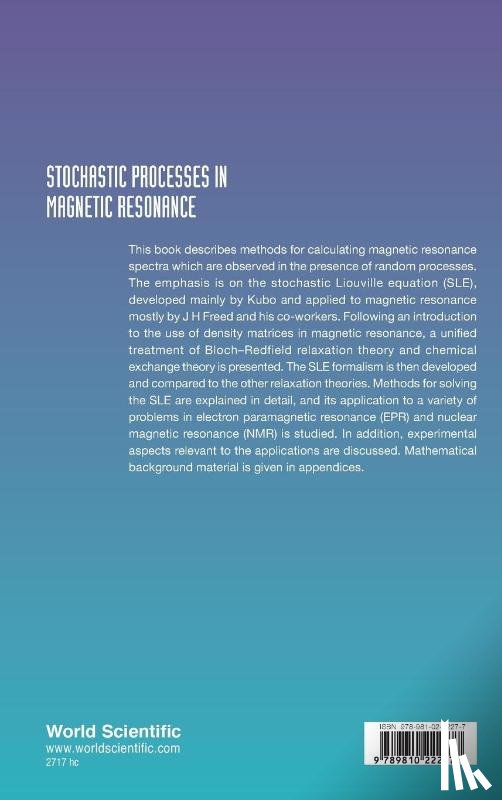 Gamliel, Dan (Hebrew Univ Of Jerusalem, Levanon, Haim (Hebrew Univ Of Jerusalem - Stochastic Processes In Magnetic Resonance