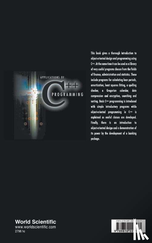 Fritz Solms, W.-H. Steeb - Applications Of C++ Programming: Administration, Finance And Statistics