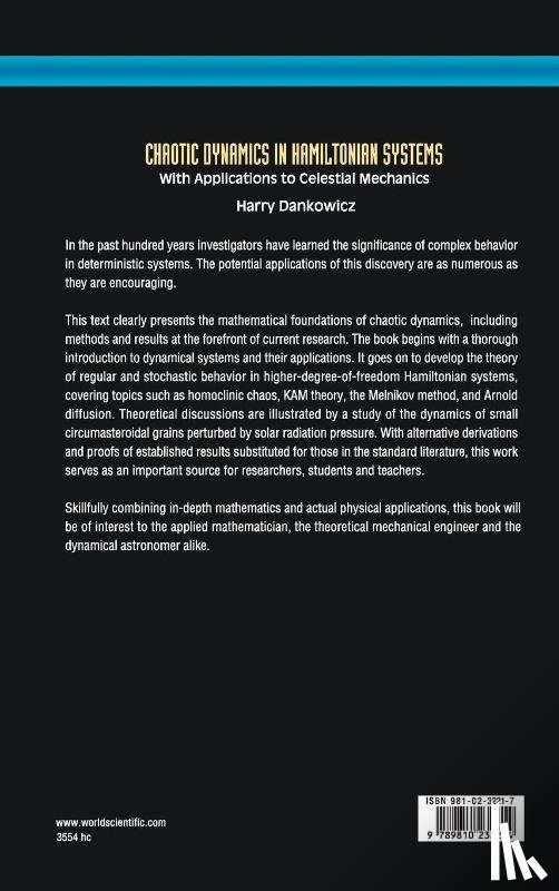 Harry (Virginia Polytechnic Inst & State Univ, Usa) Dankowicz - Chaotic Dynamics In Hamiltonian Systems: With Applications To Celestial Mechanics