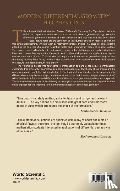 C J Isham - MODERN DIFF GEOMETRY FOR PHYS (2ED)(V61)