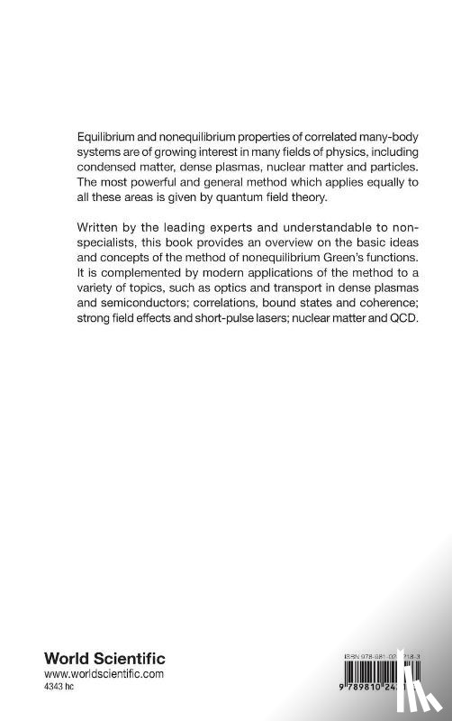 Michael Bonitz - Progress In Nonequilibrium Green's Functions - Proceedings Of The Conference "Kadanoff-baym Equations: Progress And Perspectives For Many-body Physics"
