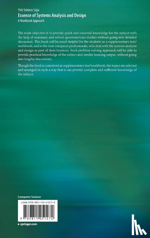 Sajja, Priti Srinivas - Essence of Systems Analysis and Design