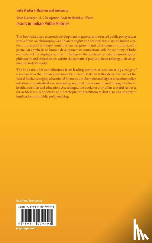  - Issues in Indian Public Policies