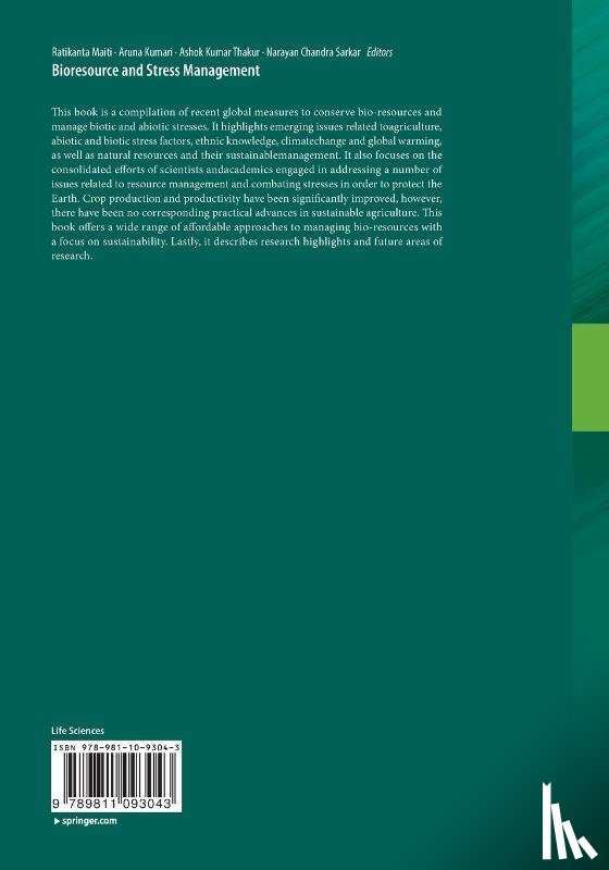  - Bioresource and Stress Management