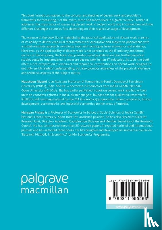 Nizami, Nausheen, Prasad, Narayan - Decent Work: Concept, Theory and Measurement