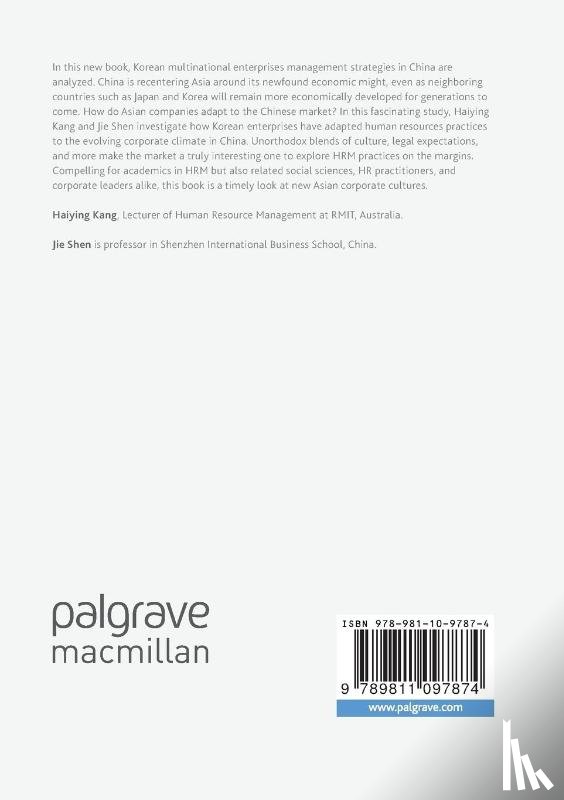 Kang, Haiying, Shen, Jie - International Human Resource Management in South Korean Multinational Enterprises