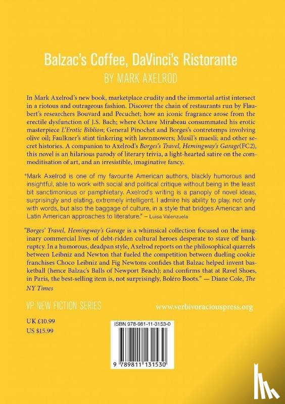 Axelrod, Mark - Balzac's Coffee, DaVinci's Ristorante