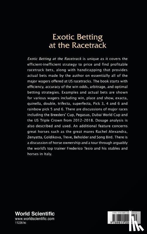 Ziemba, William T (Univ Of British Columbia - Exotic Betting At The Racetrack