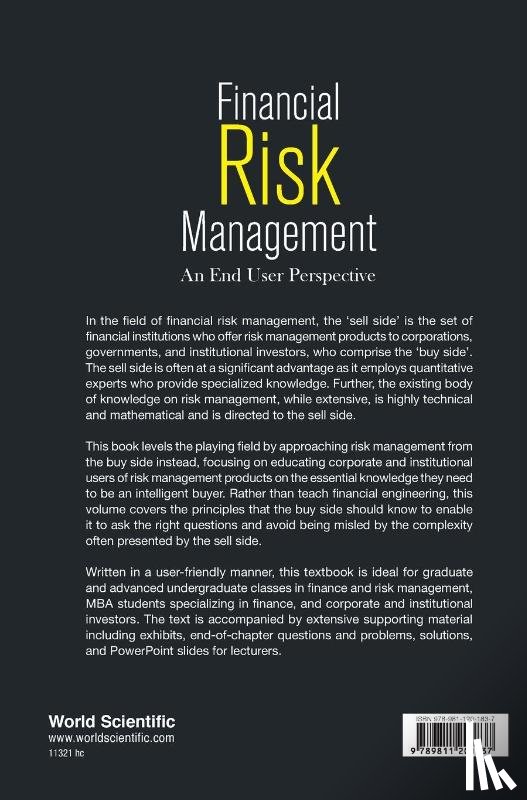 Chance, Don M (Louisiana State Univ - Financial Risk Management: An End User Perspective