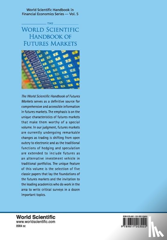  - World Scientific Handbook Of Futures Markets, The