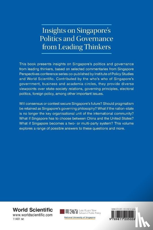 POLICY, STUDIES INSTITUTE OF - Insights On Singapore's Politics And Governance From Leading Thinkers: From The Institute Of Policy Studies' Singapore Perspectives