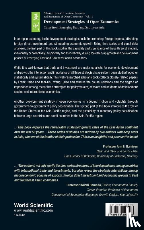 Hsiao, Frank S T (Univ Of Colorado Boulder, Hsiao, Mei-chu Wang (Univ Of Colorado Denver - Development Strategies Of Open Economies: Cases From Emerging East And Southeast Asia