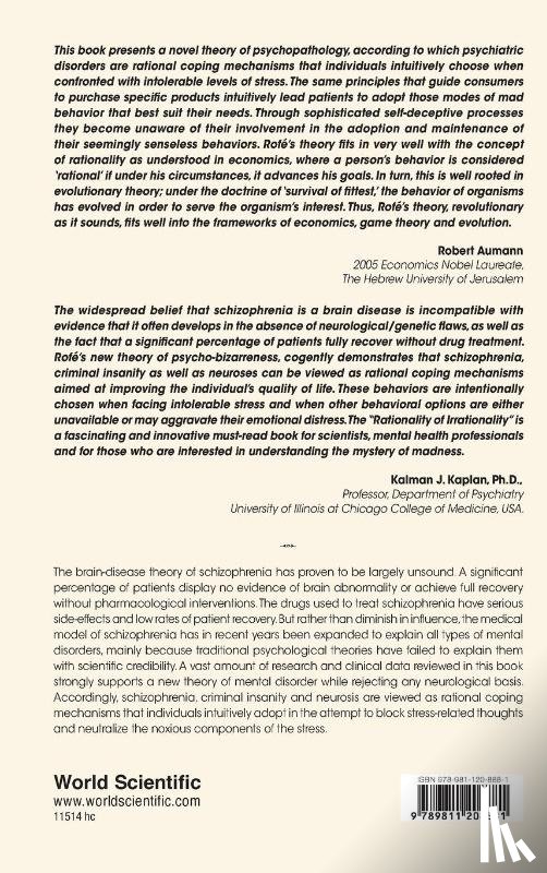 Rofe, Yacov (Bar-ilan Univ - Rationality Of Irrationality, The: Schizophrenia, Criminal Insanity And Neurosis