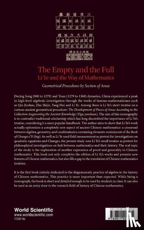 Pollet, Charlotte-v (Nat'l Chiao Tung Univ - Empty And The Full, The: Li Ye And The Way Of Mathematics - Geometrical Procedures By Section Of Areas