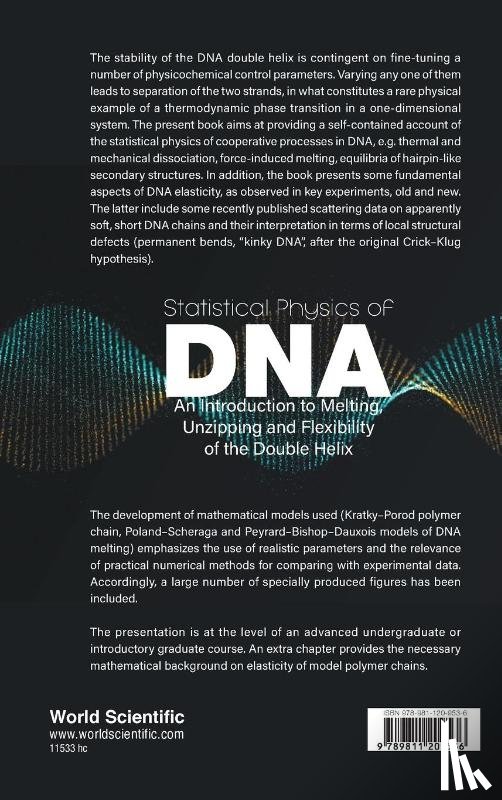 Theodorakopoulos, Nikos (National Hellenic Research Foundation - Statistical Physics Of Dna: An Introduction To Melting, Unzipping And Flexibility Of The Double Helix