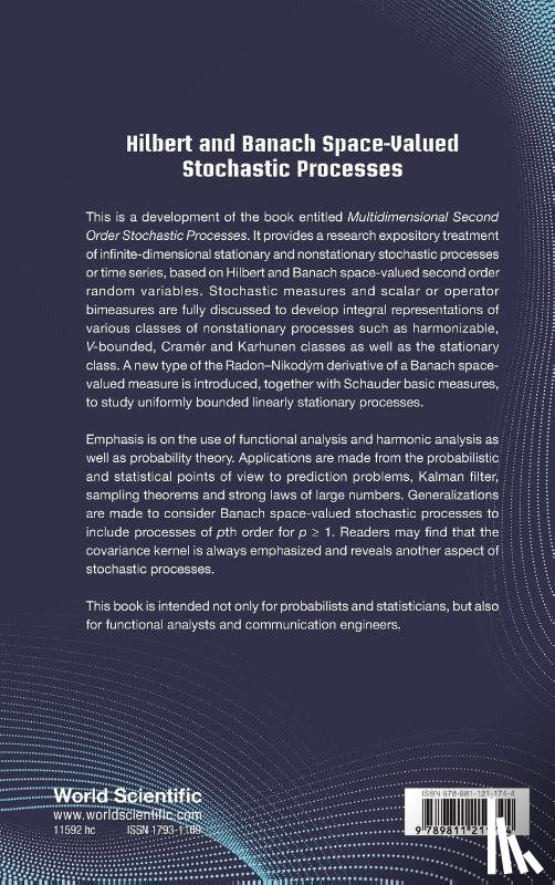 Kakihara, Yuichiro (California State Univ - Hilbert And Banach Space-valued Stochastic Processes